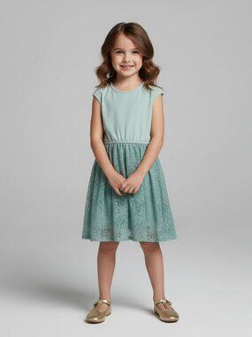NWT Isobella & Chloe Knit Embroidered Girls Dress
